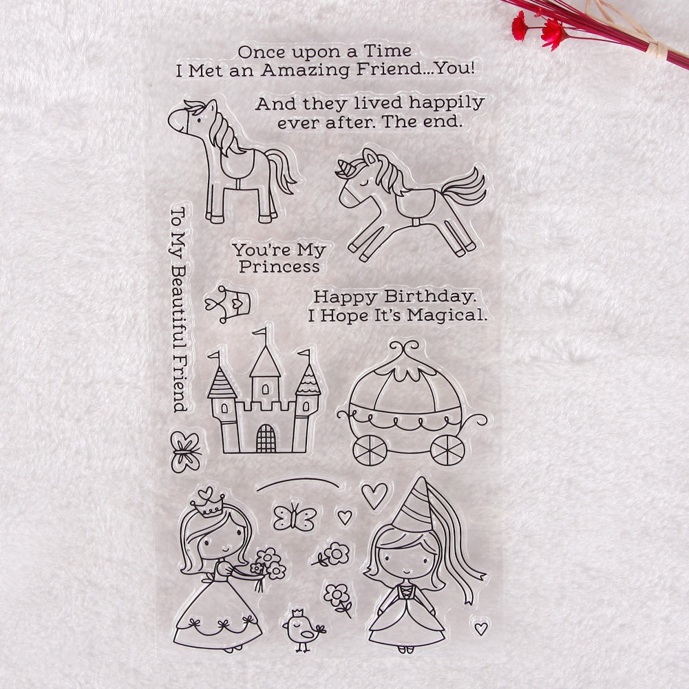 Unicorn Horse Transparent Stamper DIY Scrapbooking Card Photo Album Decoration