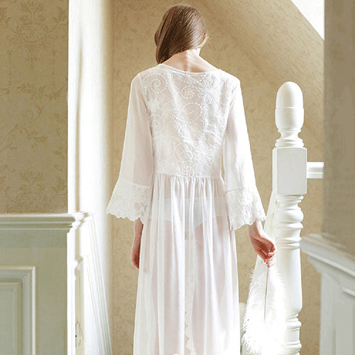 Royal Lace Pregnancy Maternity Photography Props Shoot Nightdress Long Dress