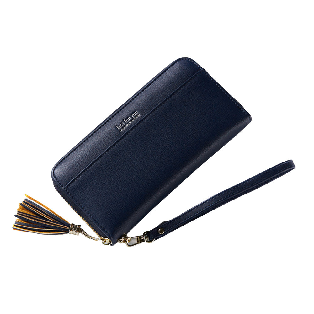 Fashion Women Faux Leather Zipper Long Wallet ID Credit Card Holder Gift
