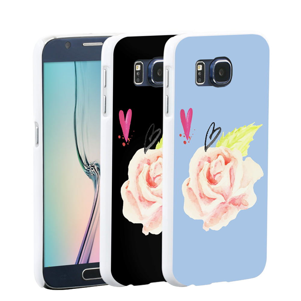 Hand-painted Roses Case Cover for iPhone 5S 6 7 Samsung Galaxy S5 S6 S7 Plus