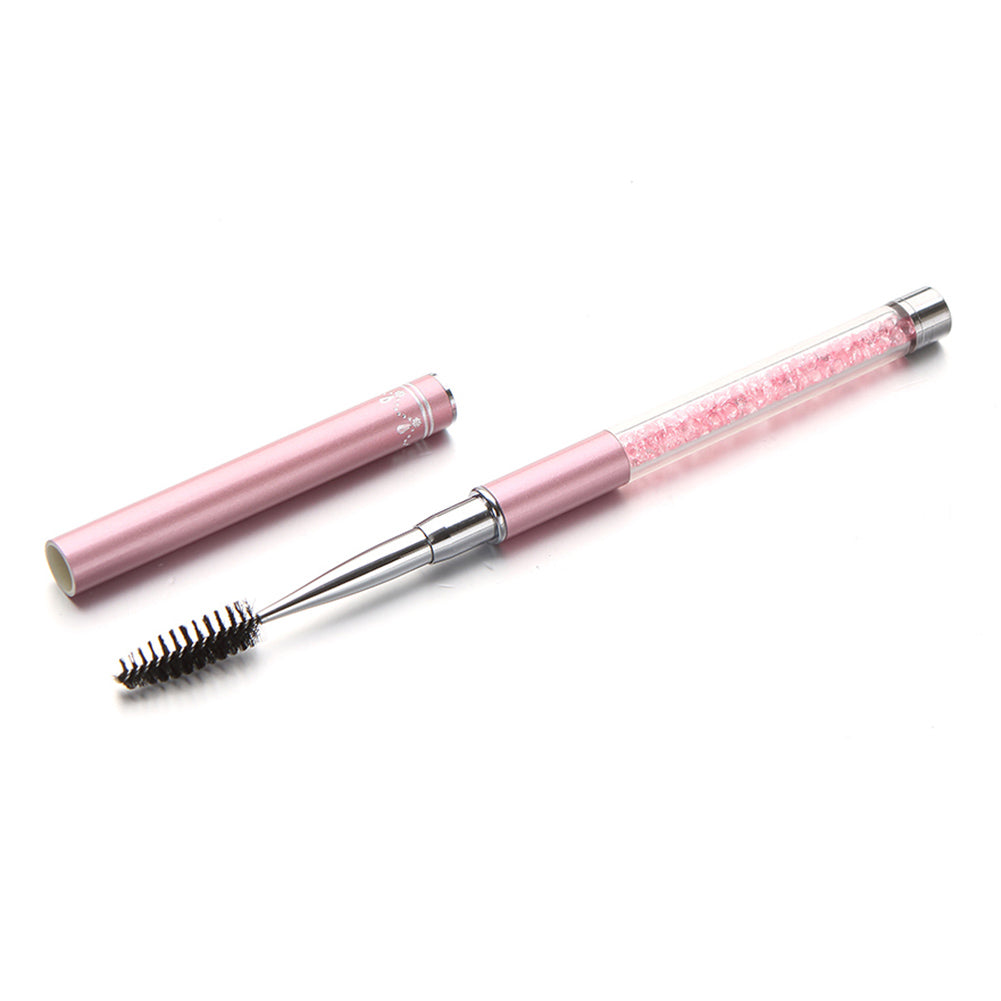 Rhinestone Eyelash Brush Cosmetic Mascara Applicator Spooler Lady Makeup Tool