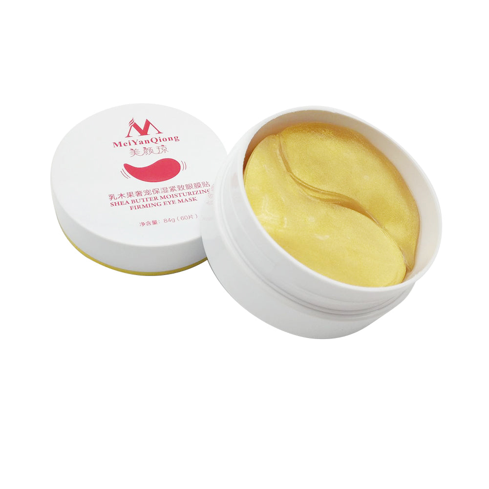 60Pcs/Box Shea Butter Moisturizing Anti-Puffiness Firming Eye Mask Skin Care