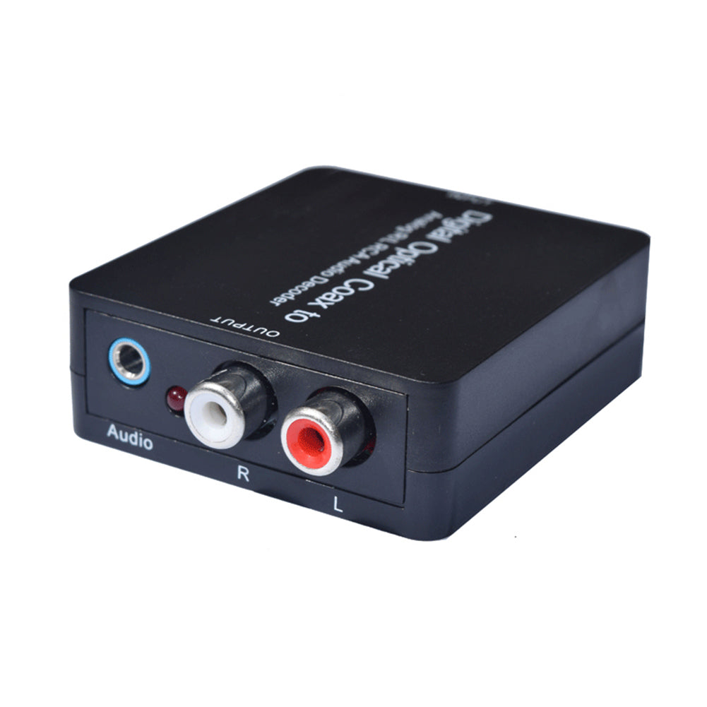 Optical Coaxial Toslink Digital to Analog R/L RCA Audio Decoder Converter