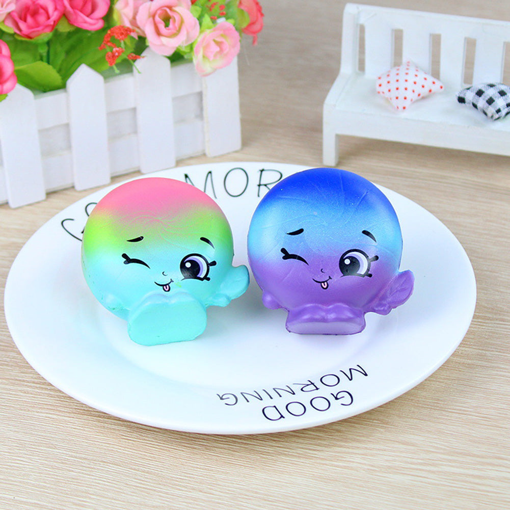 2Pcs Squishy Slow Rising Galaxy Broccoli Cake Stress Reliever Kids Squeeze Toys