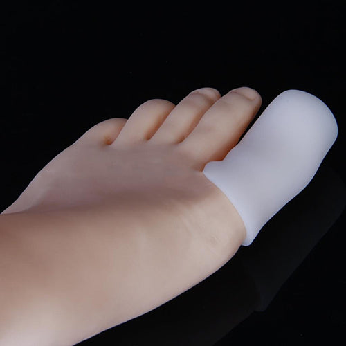 1 Pair of Silicone Footcare Protective Toe Caps to Prevent Blisters Corns