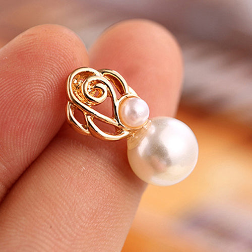 Fashion Women Faux Pearl Ear Studs Earrings Wedding Party Bride Ear Jewelry