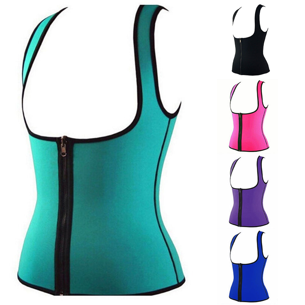 Women Sweat Enhancing Waist Training Corset Waist Trainer Body Shaper Sport Vest