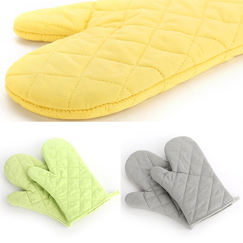 Cotton Oven Mitt Heat Proof Resistant Protector Kitchen Cooking Pot Holder Glove
