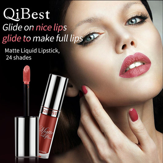 Matte Long Lasting Liquid Lipstick Lip Gloss Non Stick Cup Cosmetic Women Makeup