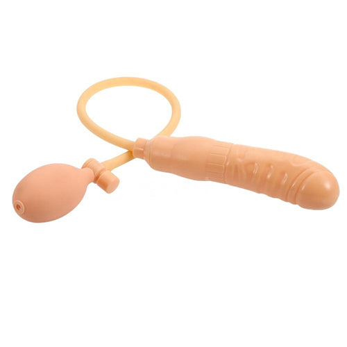 Smooth Inflatable Dildo Pump Sexy Toy Butt Plug Blow Up Health Care Product