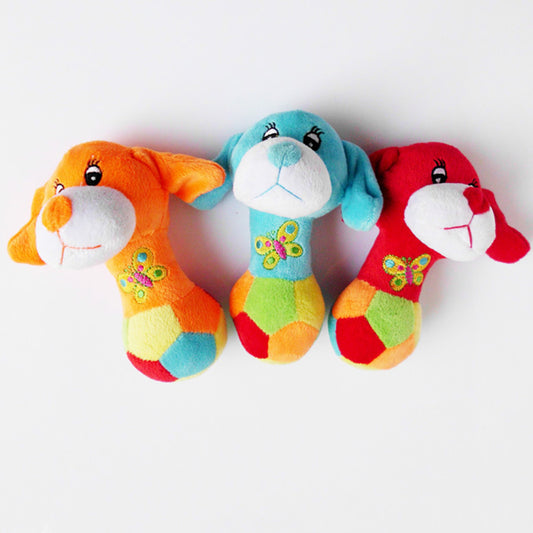 Pet Dog Puppy Chew Biting Squeaky Plush Sound Playing Training Squeaker Toy