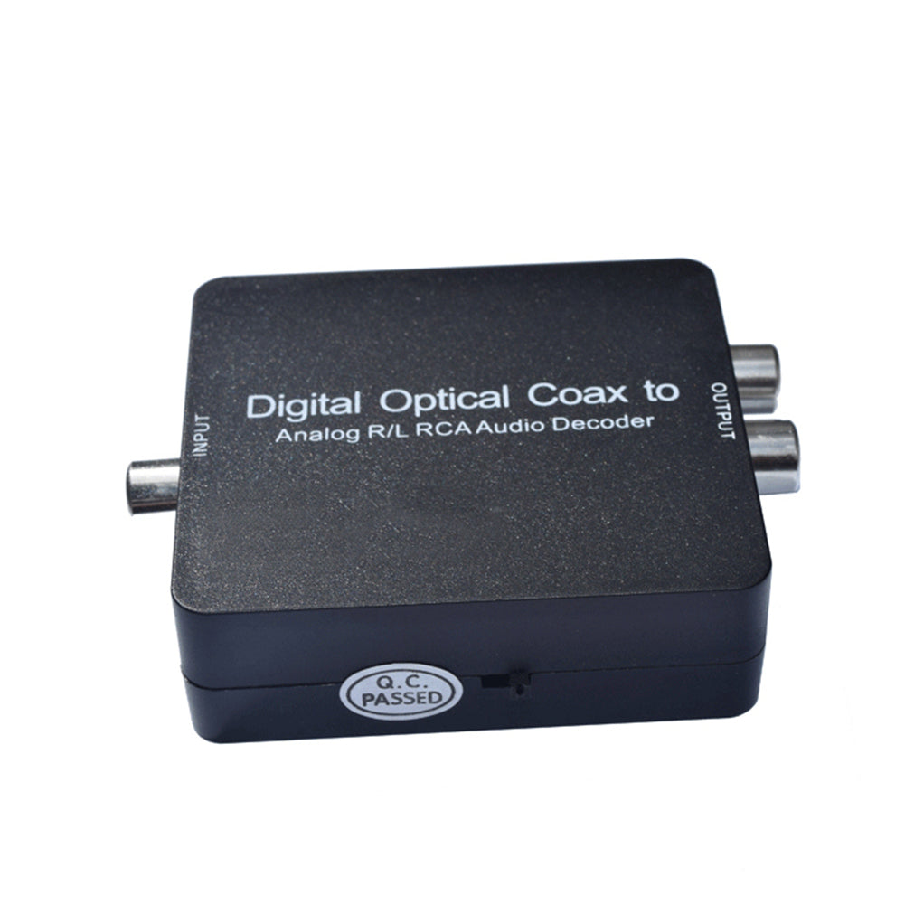 Optical Coaxial Toslink Digital to Analog R/L RCA Audio Decoder Converter