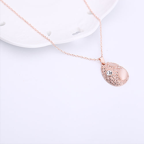 Elegant Lady Rhinestone Resin Teardrop Necklace Stud Earring Dancing Jewelry Set