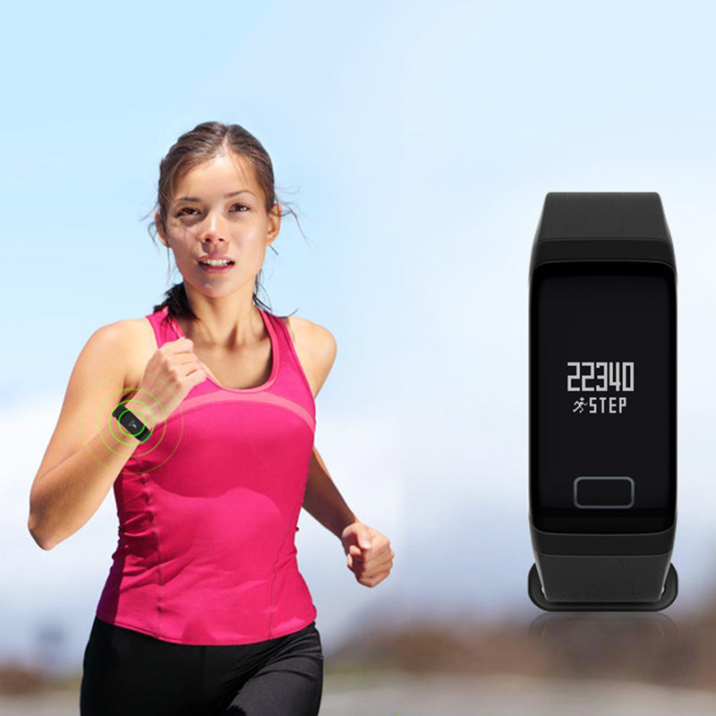 F1 Fitness Blood Pressure Oxygen Heart Rate Monitor Smart Watch Band Bracelet