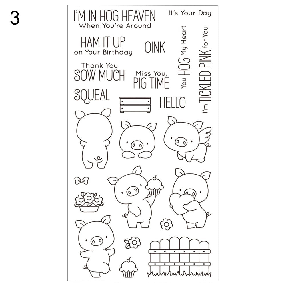 Unicorn Horse Transparent Stamper DIY Scrapbooking Card Photo Album Decoration