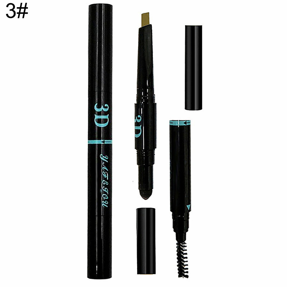 3 in 1 Eyebrow Pencil Brush Powder Women's Beauty Makeup Cosmetic Gift