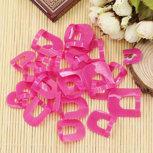 26 Pcs Nail Polish Edge Anti-Flooding Template Clips + 1 Pc Sticker Tool Set