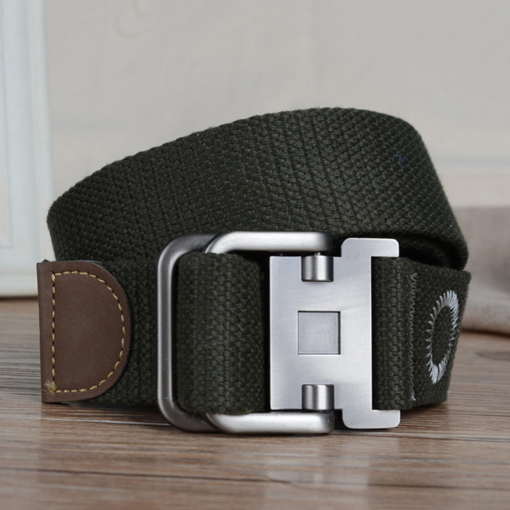 47inch 3.8cm Fashion Men's Canvas Belt Casual Wrist Strap Waistband Xmas Gift