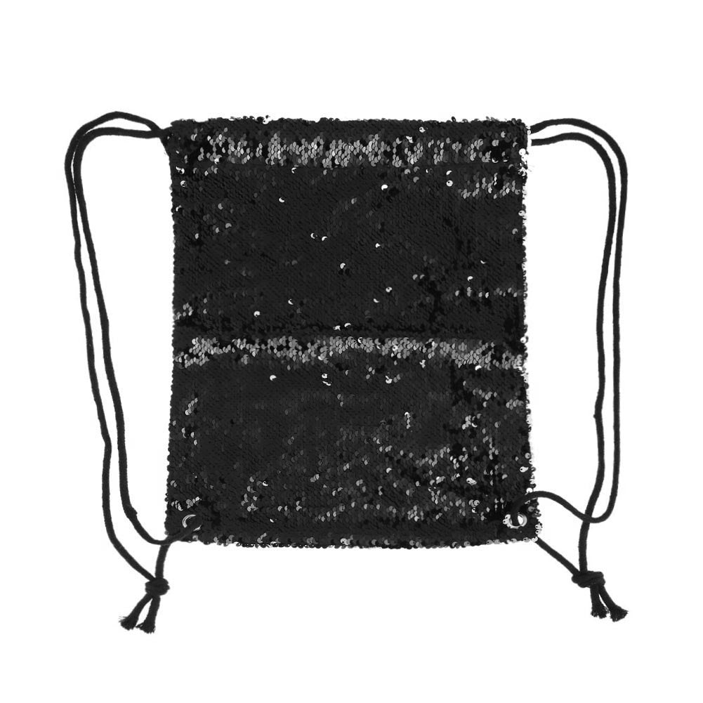 Bling Sequins Travel Sport Backpack Fashion Women Drawstring Shoulder Bag