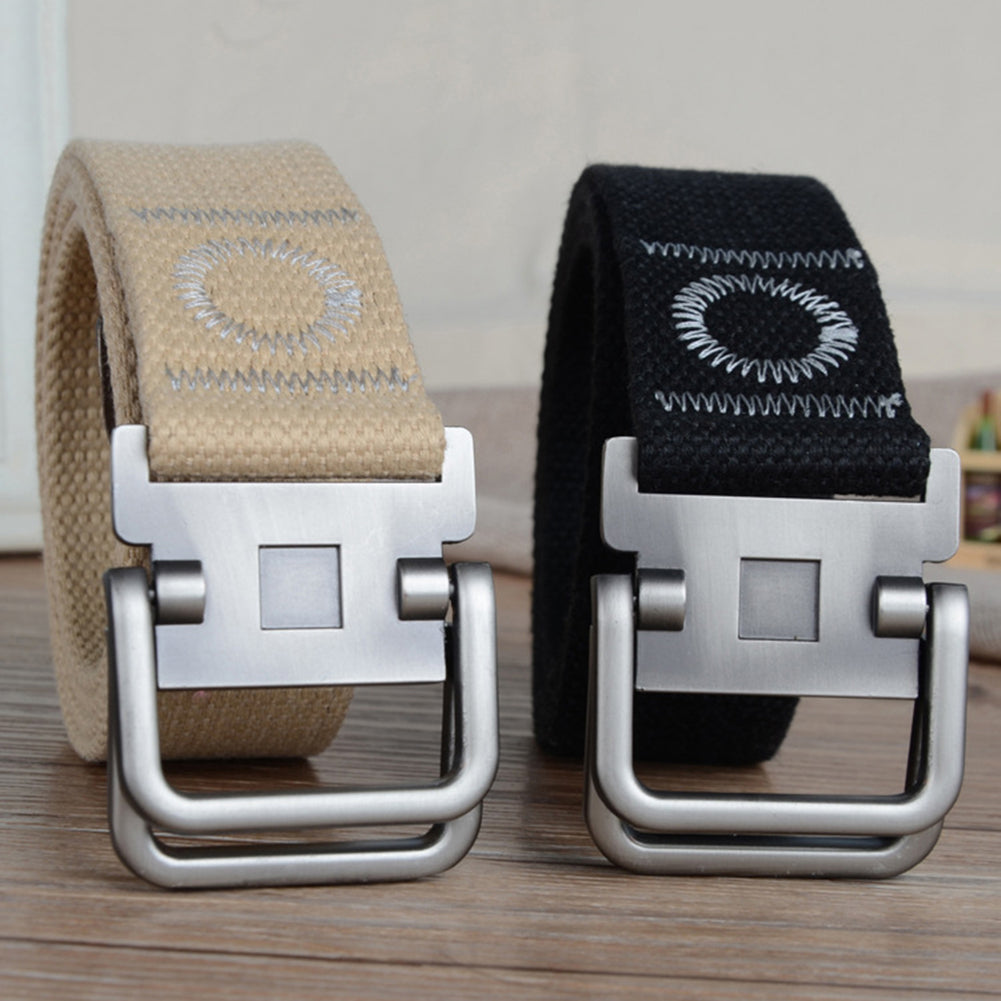 47inch 3.8cm Fashion Men's Canvas Belt Casual Wrist Strap Waistband Xmas Gift