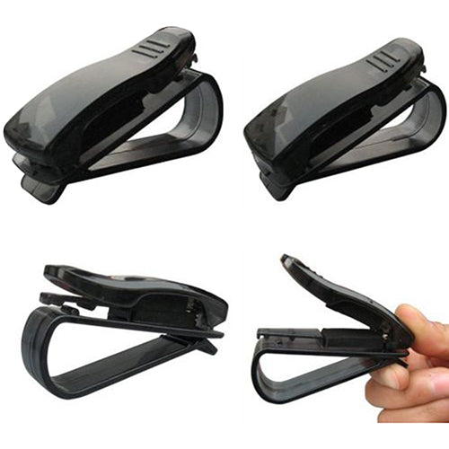 Fashion Black Auto Car Vehicle Visor Glasses Sunglasses Ticket Card Holder Clip