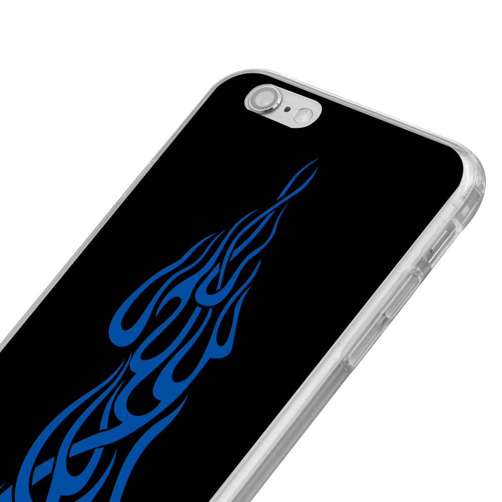 Flame Pattern Plastic Phone Case Cover for iPhone 6 7 Samsung Galaxy S4 S5