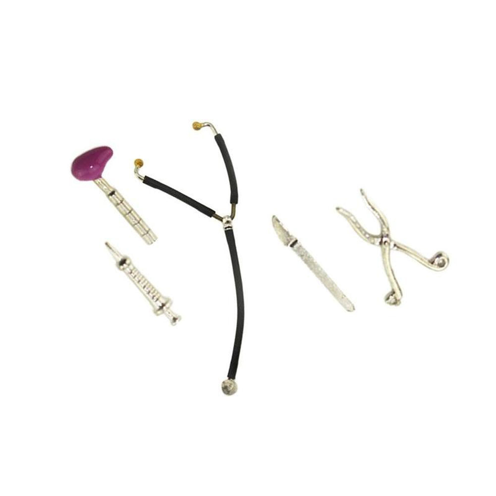 Cute Miniature Alloy Medical Equipment Set Dollhouse Accessories 1:12 Model