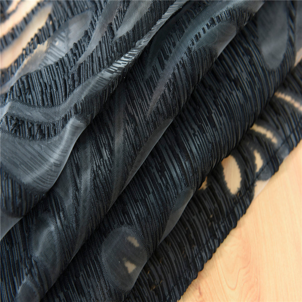 Fashion Phoenix Tail Window Curtain Sheer Divider Panel Perforated Bedroom Decor