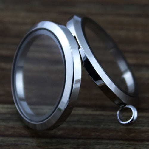 Fashion Living Memory Floating Charms Locket Round Alloy Glass DIY Pendant Gift