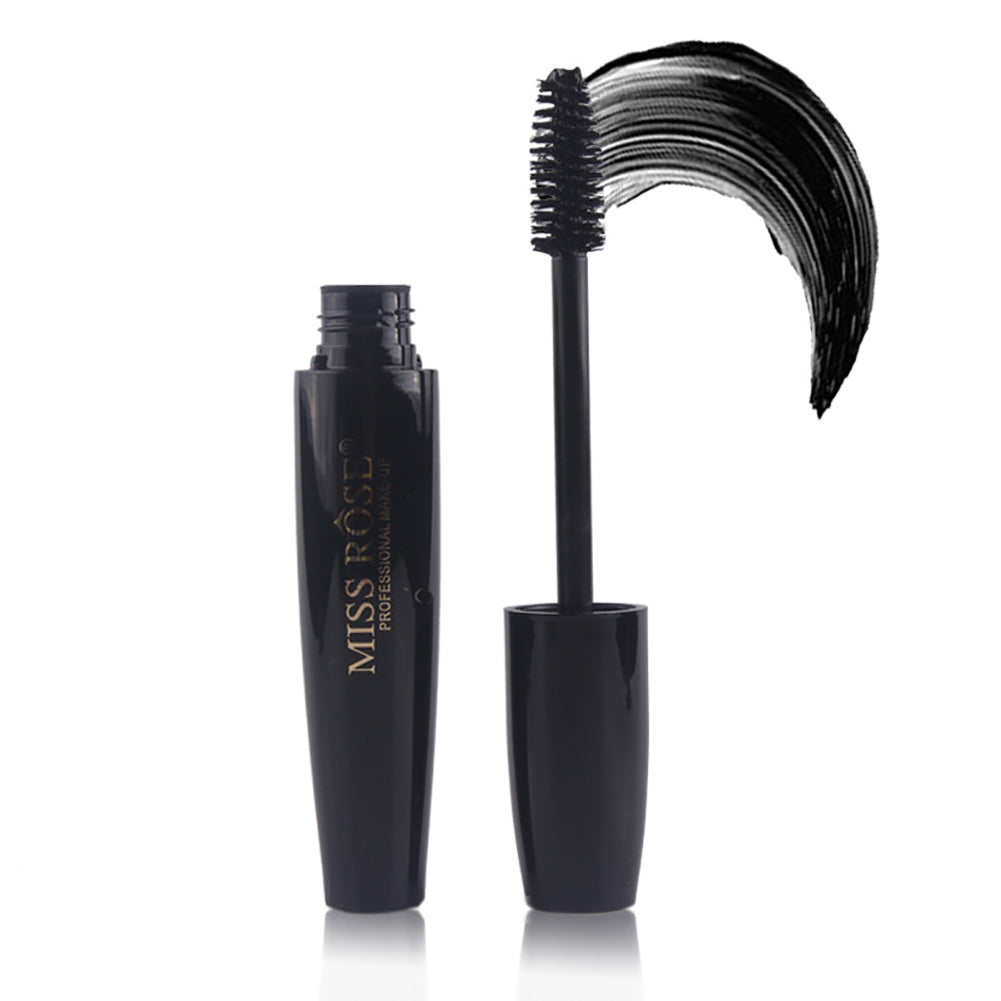 4D Fiber Round Head Mascara Thick Curling Lengthening Waterproof Eyelash Makeup