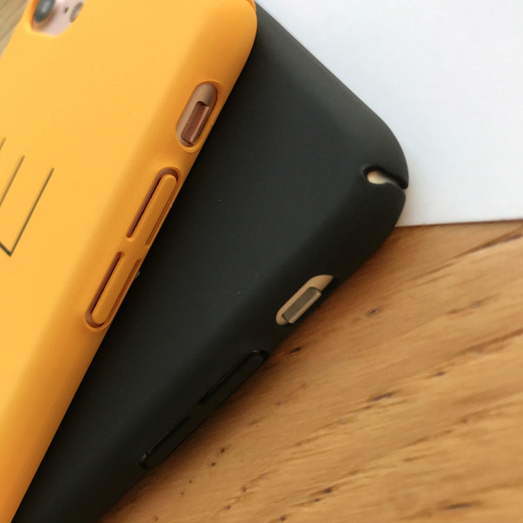 Phone Cases For iPhone 6 6s 7 Plus Case Yellow Black NICE Letter Plastic For Apple iPhone 7 Plus Mobile Phone Cover Case