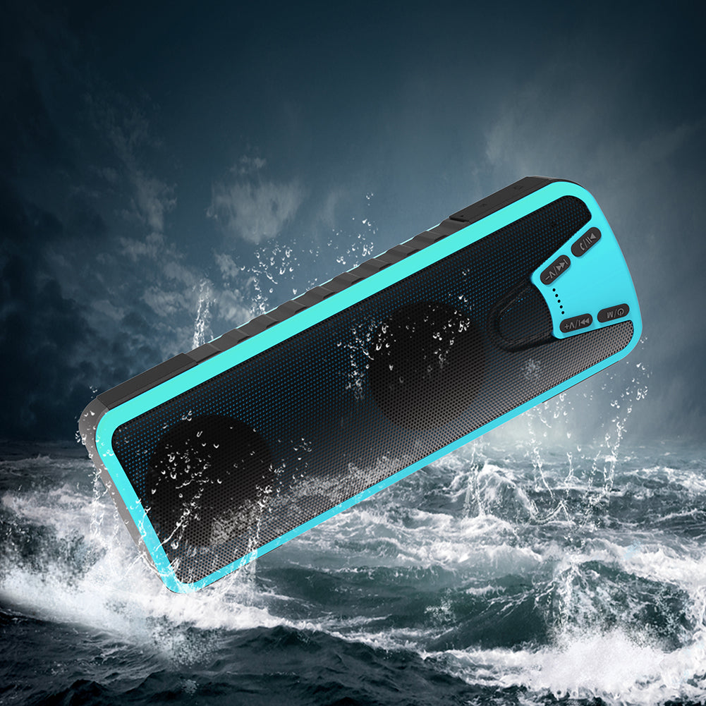 Portable Wireless Bluetooth Speaker Bass Outdoor Flashlight Multiuse Sound Box
