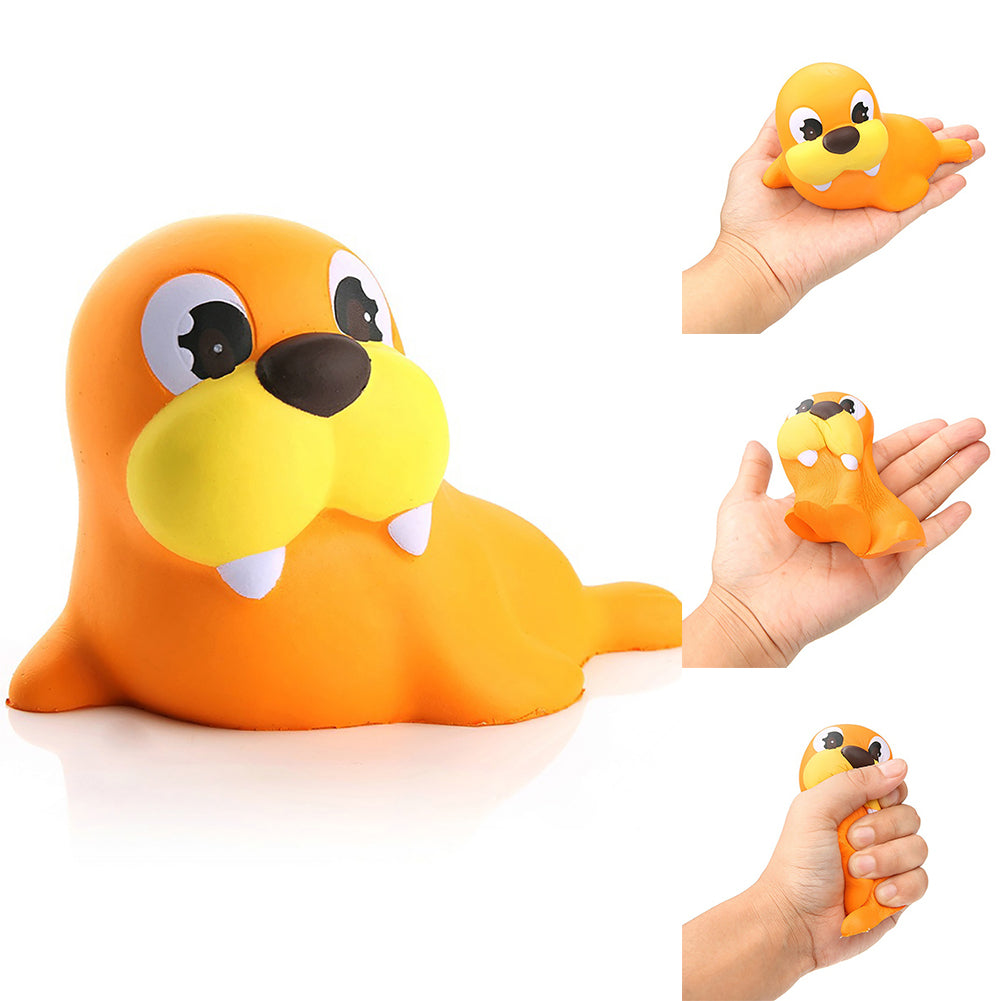 Cute Cartoon Animal Seal Squeeze Anti-Stress Soft Slow Rising Adult Toy Gift