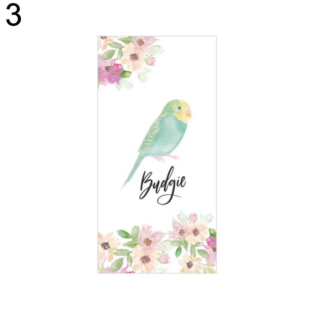 Fashion Bird Pattern PVC Frosted Door Glass Sticker Bedroom Bathroom Decal Decor