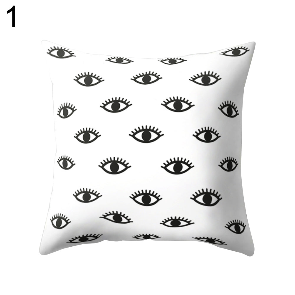 Eyes Print Pattern Throw Pillow Case Bed Sofa Waist Cushion Cover Home Decor
