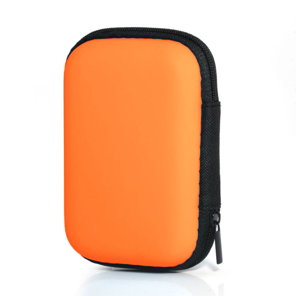 Portable Mini Storage Case Zipper Carry Pouch Bag Box for Earphone Headphone