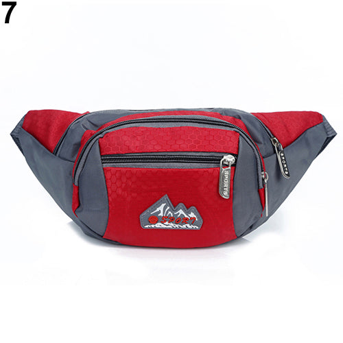 Men's Fashion New Arrival Casual Outdoor Running Sports Zipper Waist Bag Pouch