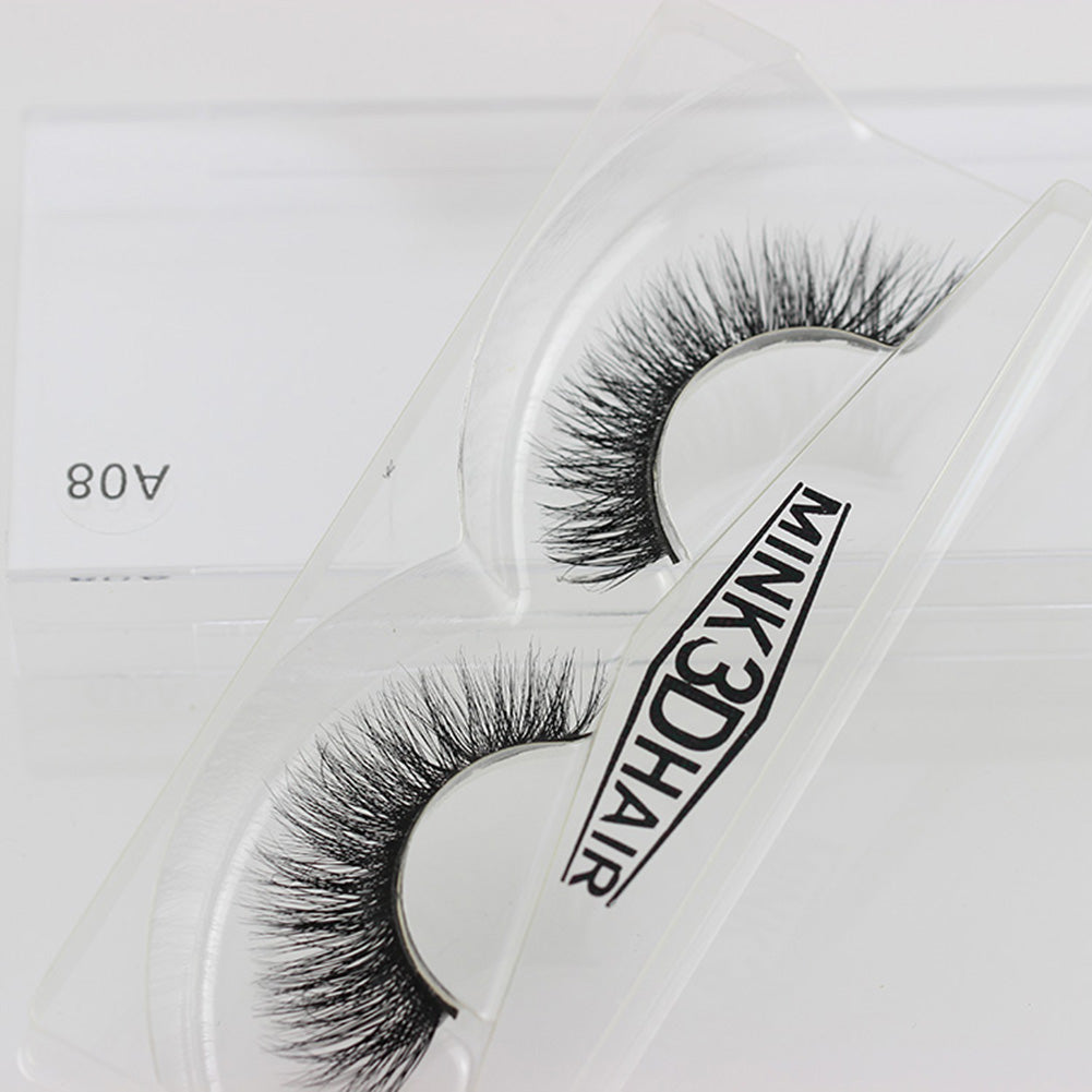 1Pair Lady Thick Black Long 3D False Eyelashes Soft Eye Lashes Extension Make up