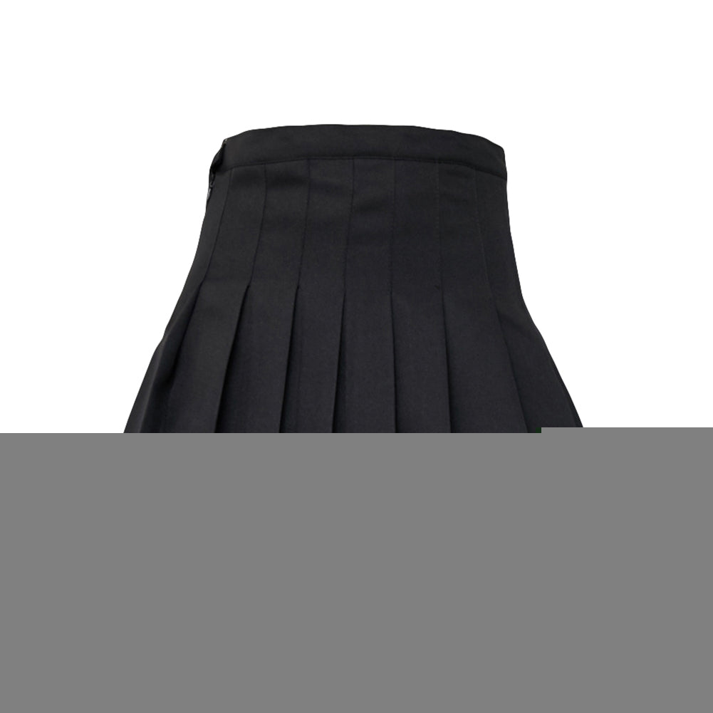 Fashion Women Mini Pleated Solid Color High Waist Tennis Skater Short Skirt Gift