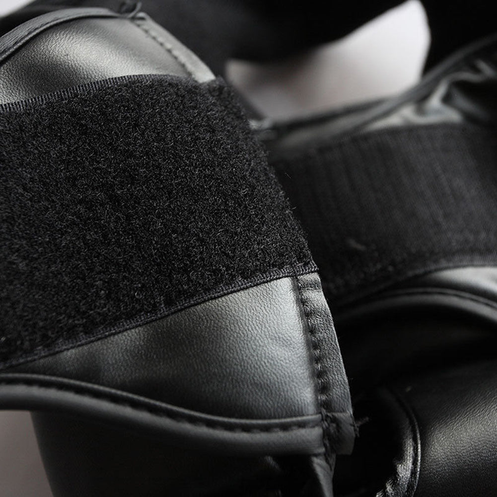 Faux Leather Boxing Martial Arts MMA Helmet Head Guard Headgear Head Protection