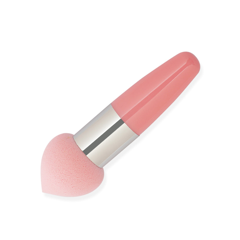 Cute Soft Peach Shape Head Cosmetic Make Up Foundation Sponge Face Puff Stick