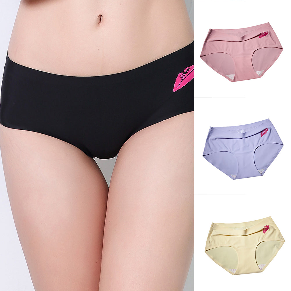 Sexy Women Seamless Briefs Underwear Lips Seal Soft Breathable Knickers Panties