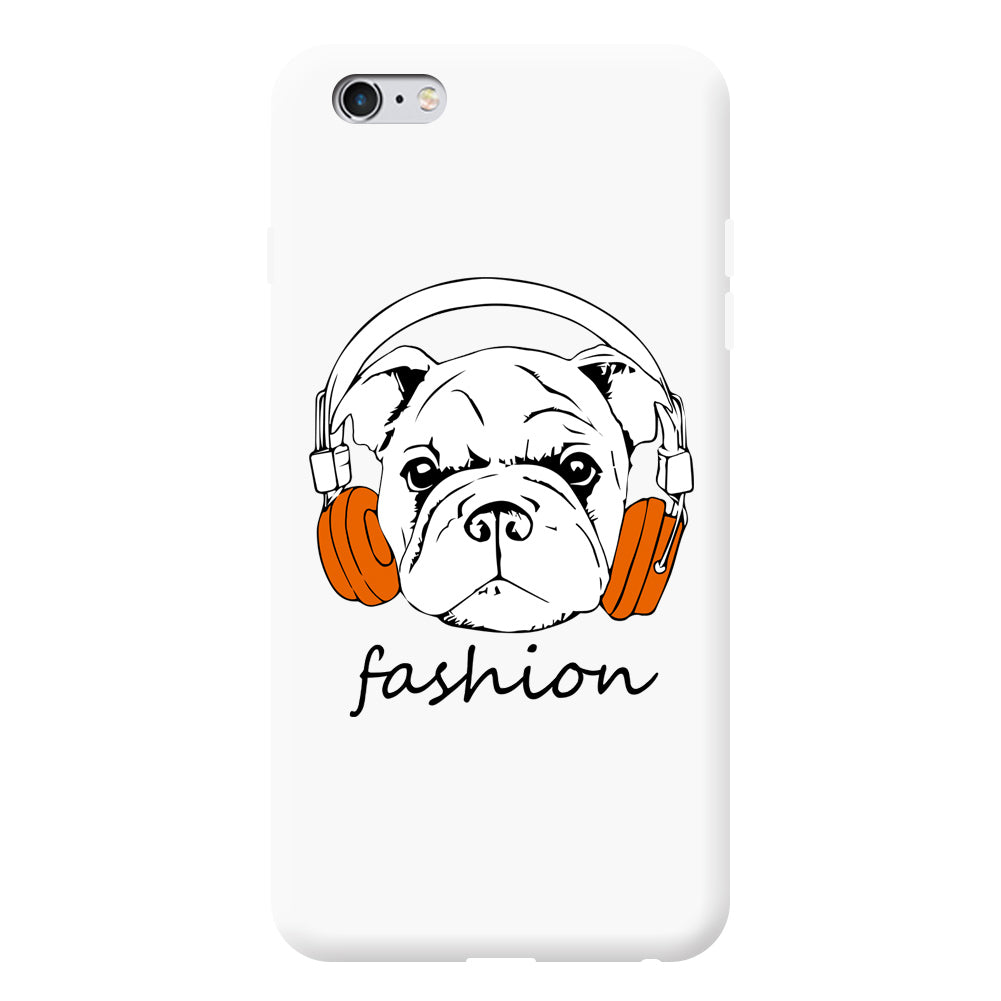 Dog with Headphone Touch Screen Flip Full Case for iPhone 6S Samsung S6 S7 Edge