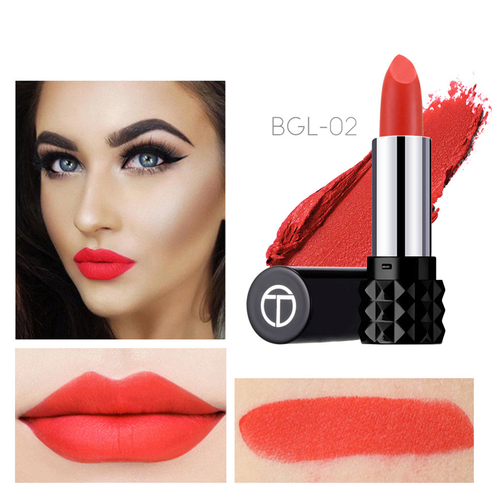 Long Lasting Matte Women Moisturizing Lipstick Party Wedding Fashion Cosmetic