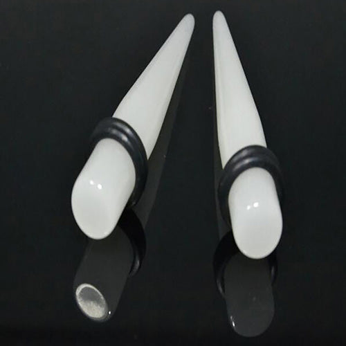 36Pcs/Set Unisex Acrylic Glow Ear Taper Plug Stretching Gauges Ear Expander Kit