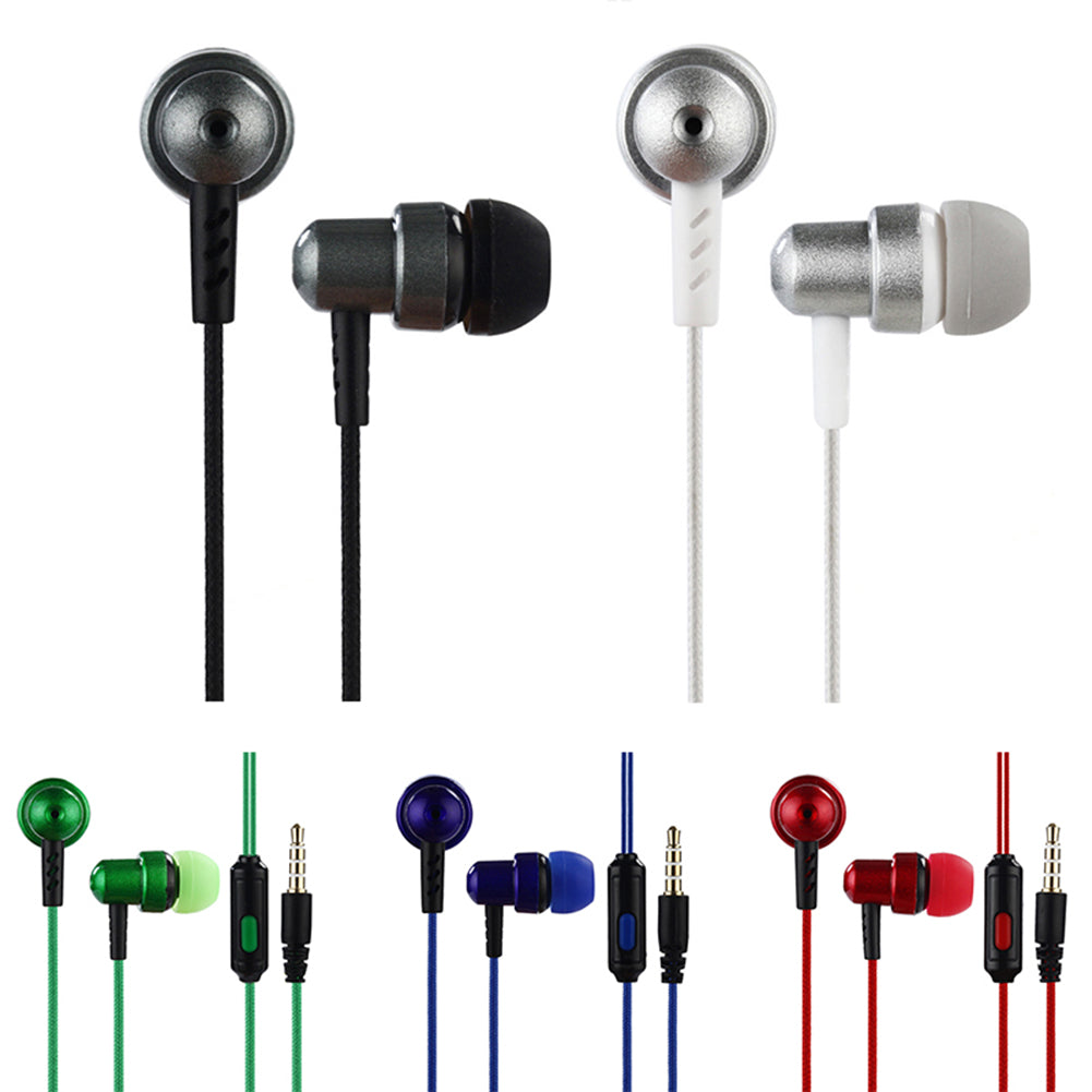 In-Ear Earphone Wired Headset Stereo Bass Connector Headphone for Phone Computer