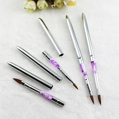 5pcs UV Gel Acrylic Nail Art Brush Painting Pen Nail Tips Manicure Tool