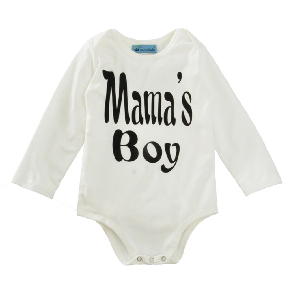 Newborn Baby Clothes Set Mama Boy Letter Print Romper+Antlers Pattern Pants Hat