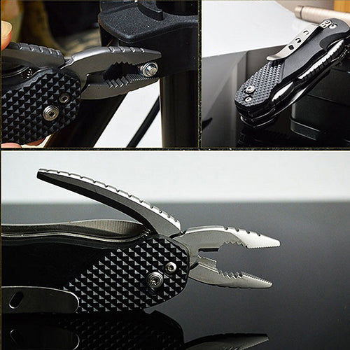 Portable Outdoor Camping Tool Multifunction Knife with LED Lights Multi-tool Plier