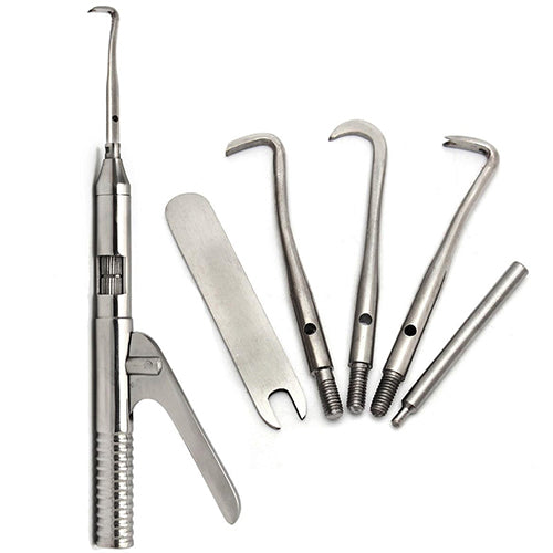 6 Pcs/Set Dental Tool Surgical Instruments Crown Remover Dentist Automatic Tools